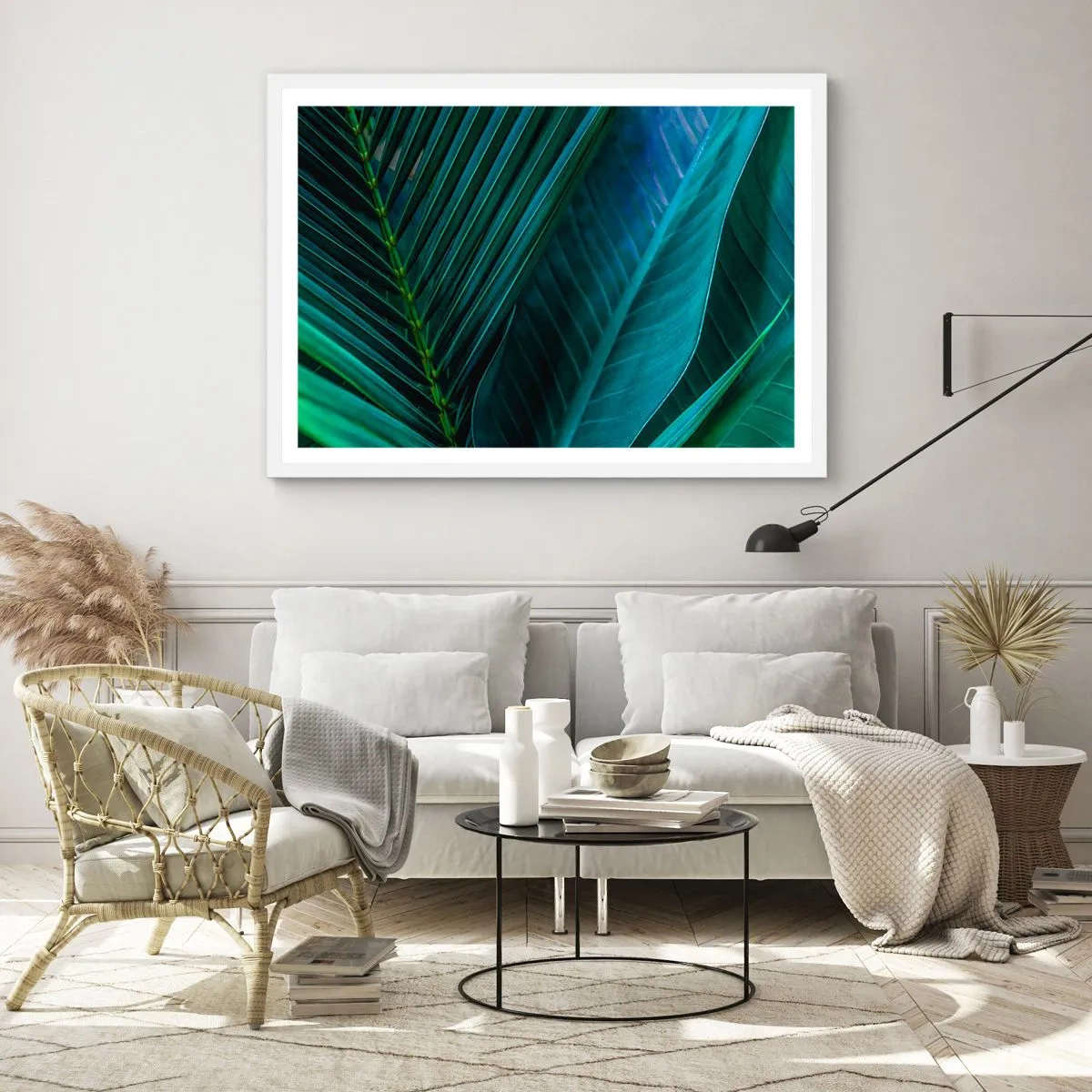 Poster in een witte lijst - De anatomie van groen - 40x30 cm