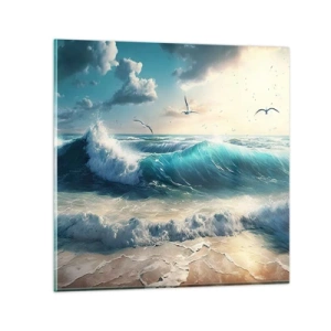 Schilderen op glas - Ritselt alleen voor jou - 50x50 cm