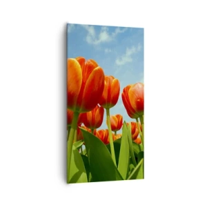 Schilderen op canvas - Afgezien van de blauwe lucht hebben ze niets nodig in hun leven - 65x120 cm