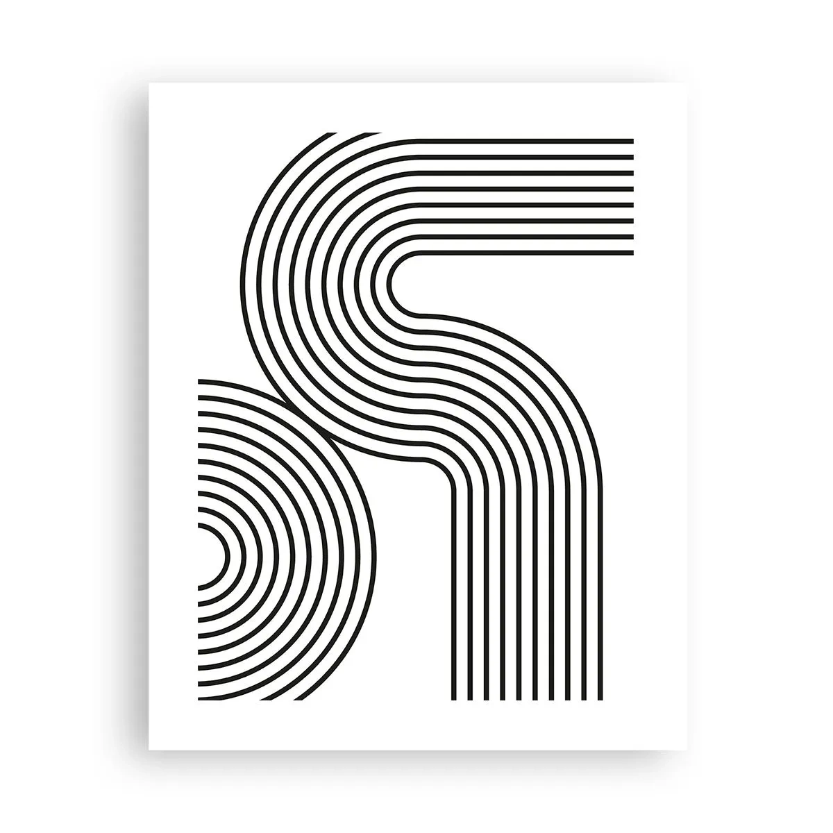 Poster - In de bocht - 40x50 cm