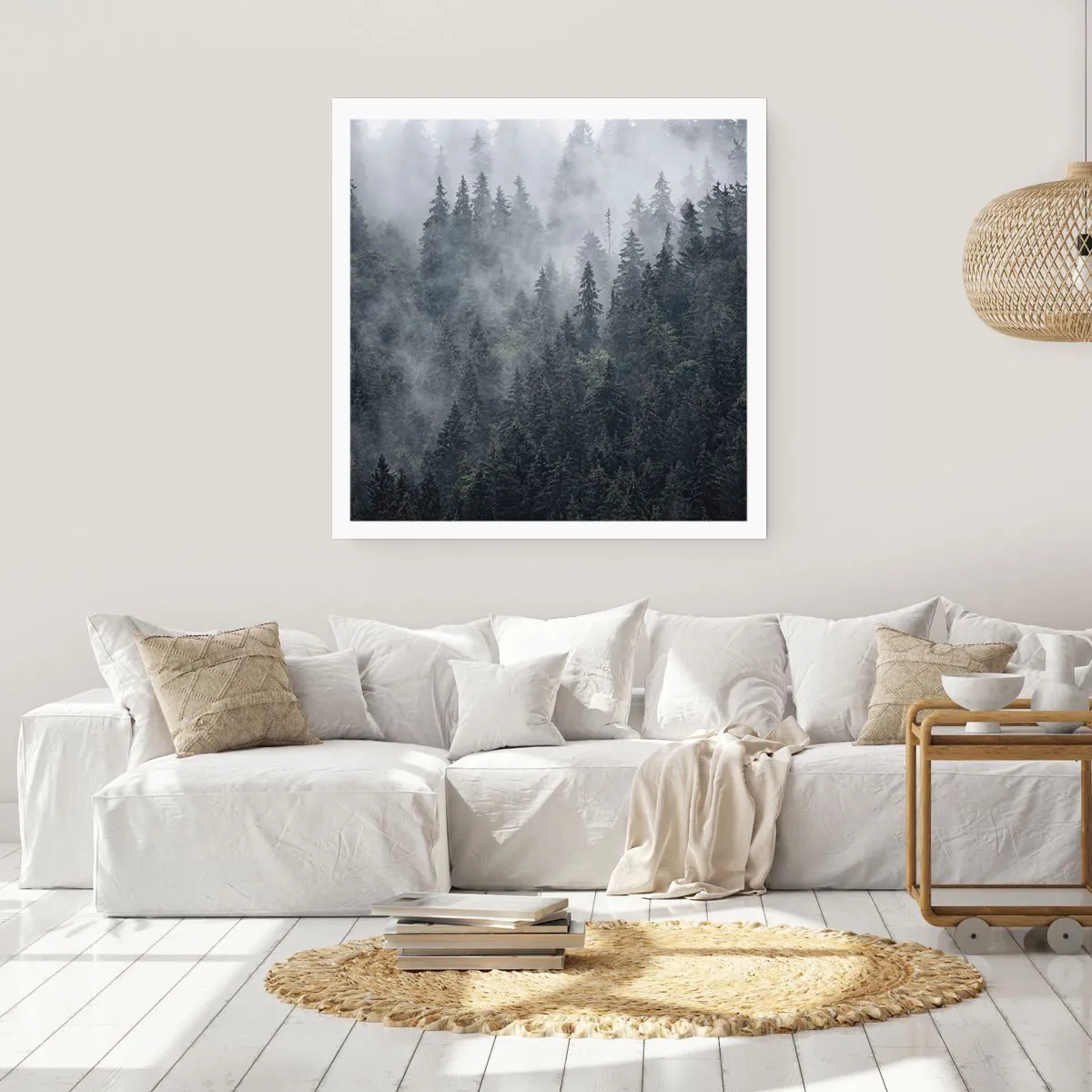 Poster - Bos dageraad - 40x40 cm