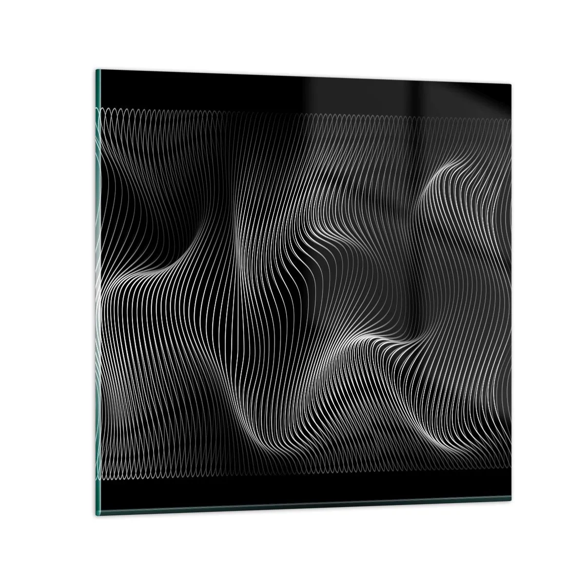 Schilderen op glas - Dans van licht in de ruimte - 30x30 cm