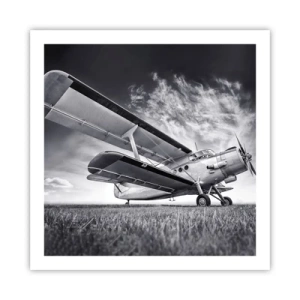 Poster - De gevleugelde zwerver - 60x60 cm