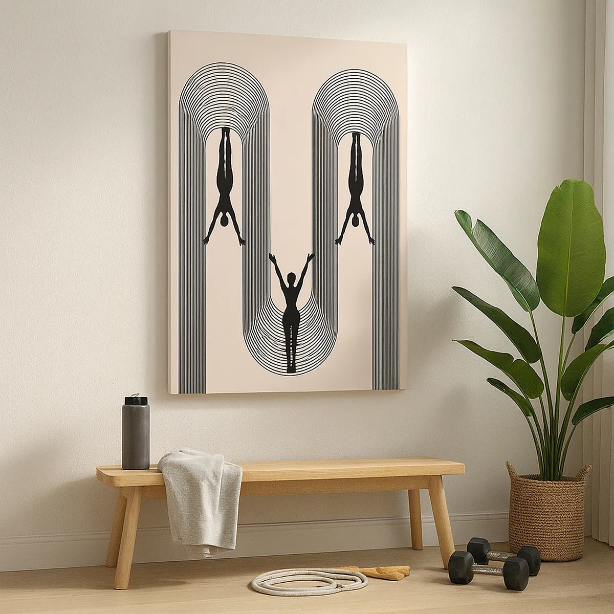 Schilderen op canvas - Op zijn kop - 50x70 cm