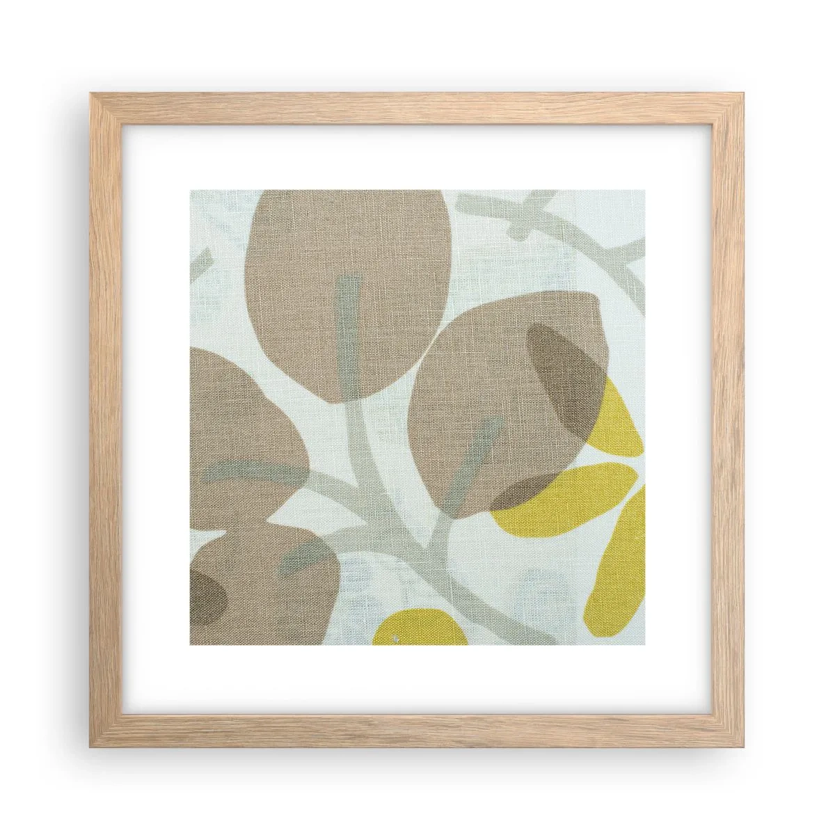 Een poster in een licht eiken lijst - Compositie in volle zon - 30x30 cm
