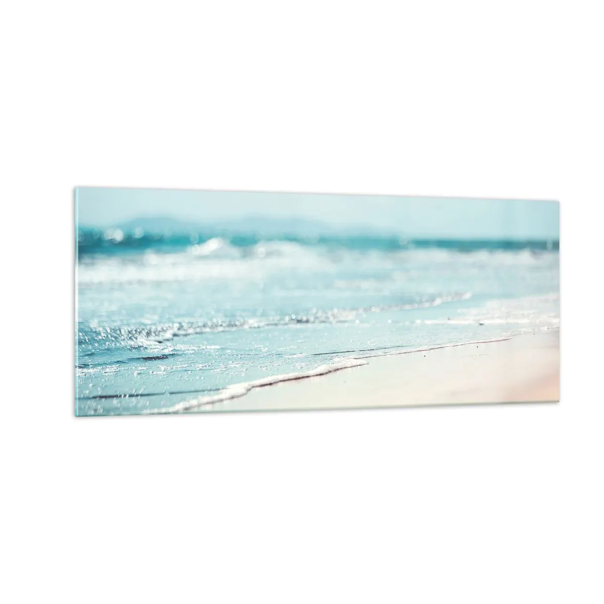 Schilderen op glas - Warmte en geluid - 100x40 cm