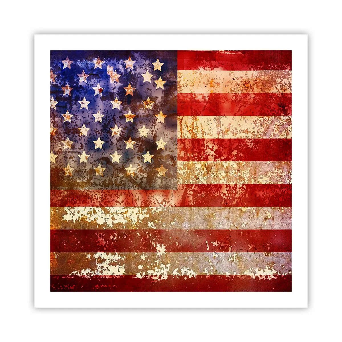 Poster - Glorie vervaagt niet - 60x60 cm