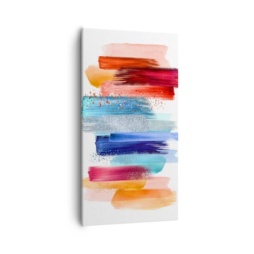Schilderen op canvas - Omhoog en omlaag - 55x100 cm