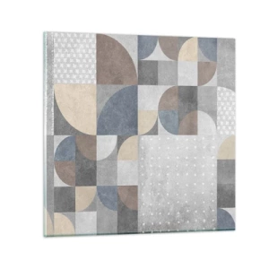 Schilderen op glas - Keramische fantasie - 70x70 cm