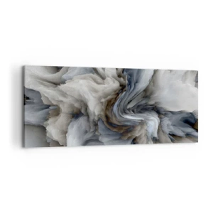 Schilderen op canvas - Steen en bloem - 100x40 cm