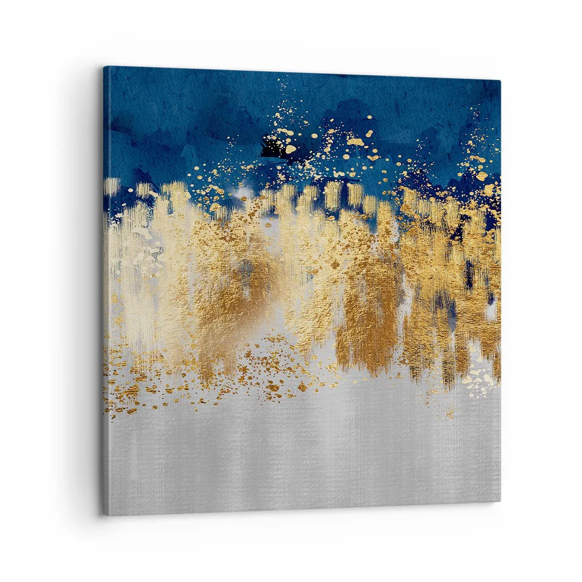 Schilderen op canvas - Een moderne compositie met sprankeling - 60x60 cm