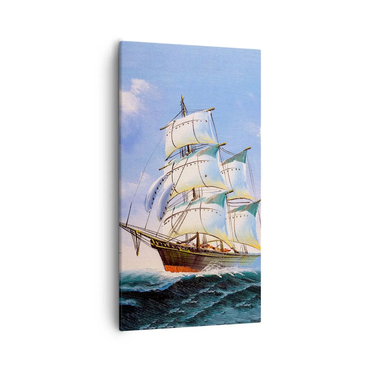 Schilderen op canvas - Trots met de wind - 55x100 cm