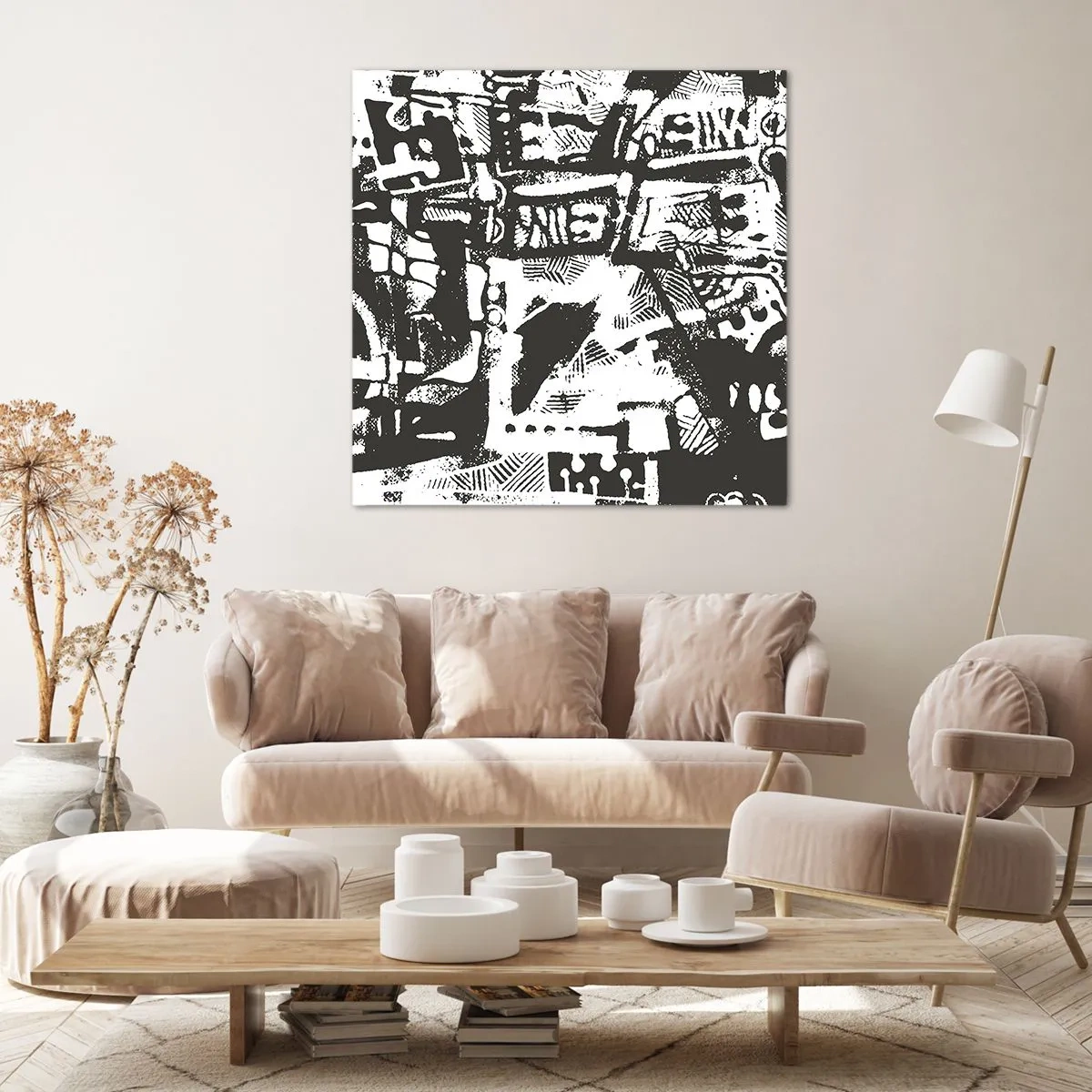 Schilderen op canvas - Orde of chaos? - 60x60 cm