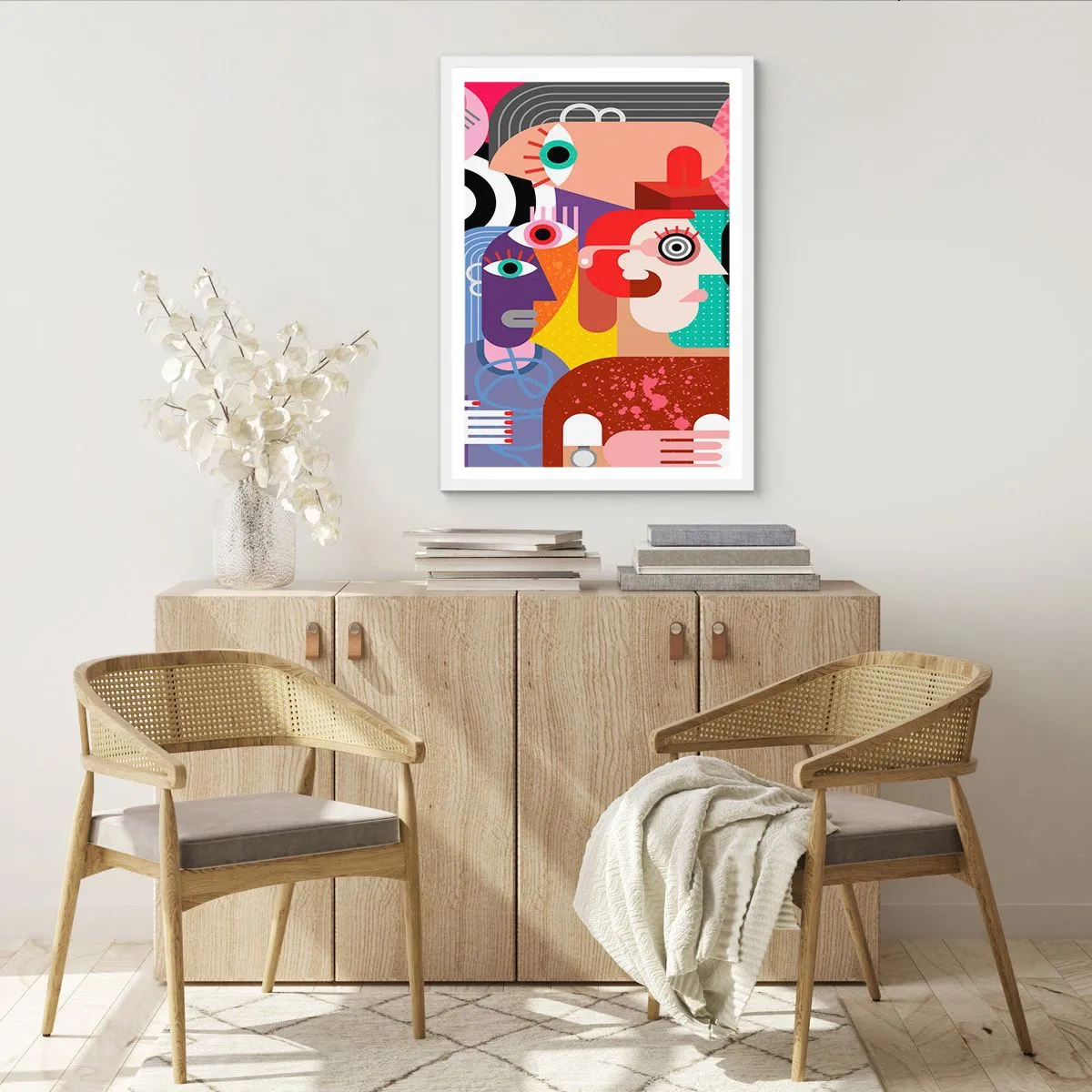 Poster in een witte lijst - Wij zijn van de heer Picasso - 50x70 cm