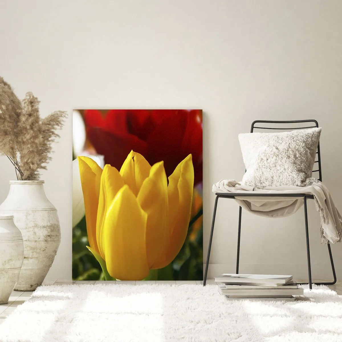 Schilderen op glas - Tulpenkoorts - 50x70 cm