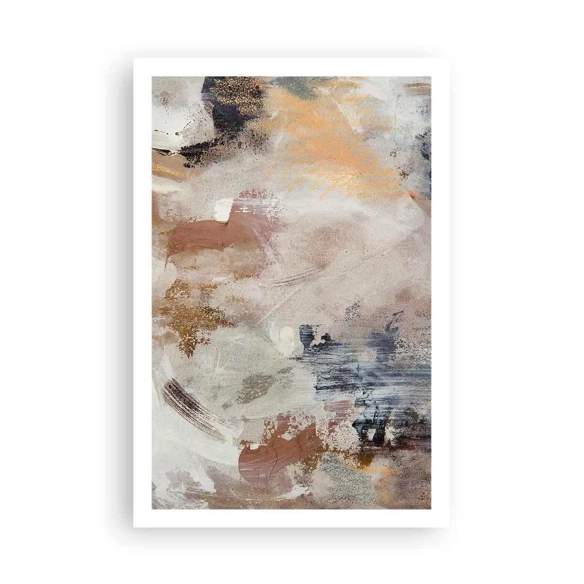 Poster - Mistige abstractie - 61x91 cm
