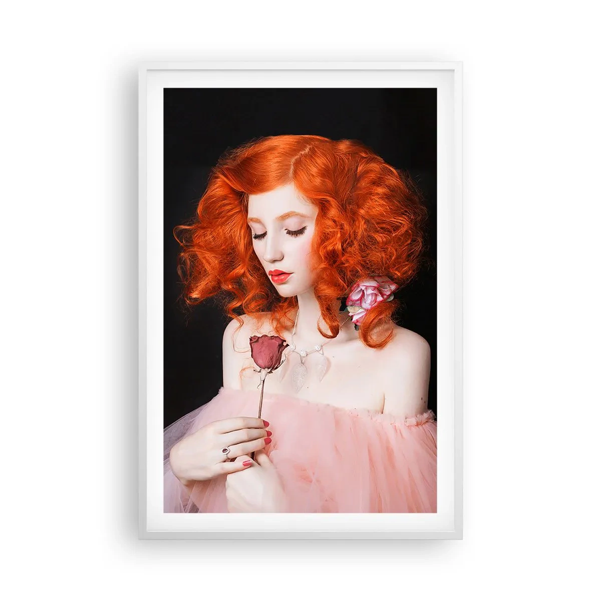 Poster in een witte lijst - In barokstijl - 61x91 cm