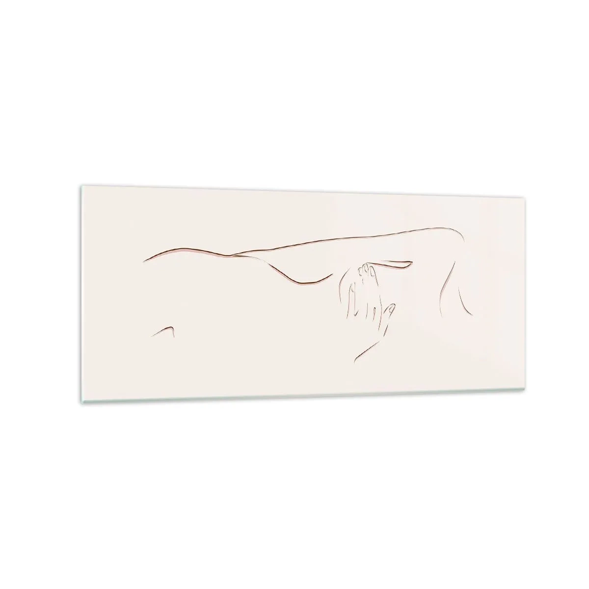 Schilderen op glas - De vorm van verlangen - 120x50 cm