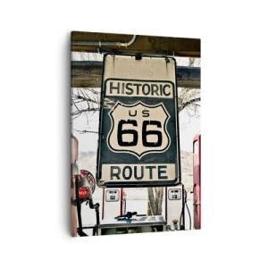 Schilderen op canvas - Amerikaanse retro reis - 50x70 cm