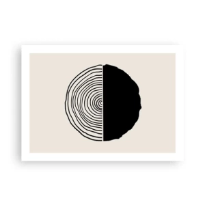 Poster - Half om half - 70x50 cm