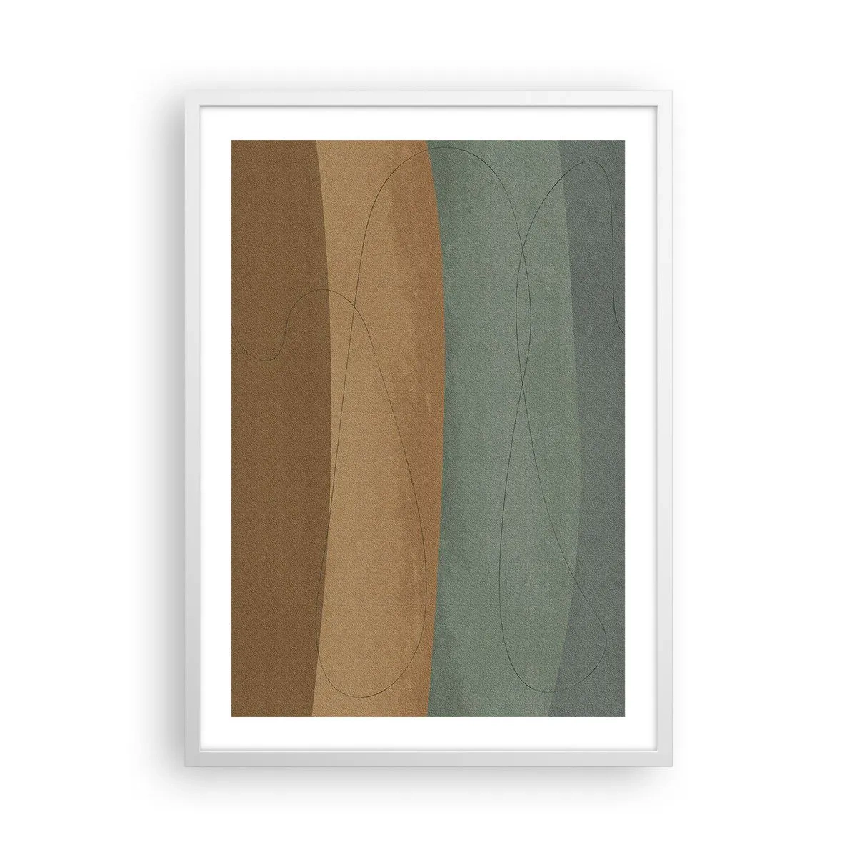 Poster in een witte lijst - Horizontale compositie - 50x70 cm