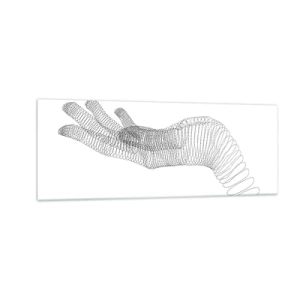 Schilderen op glas - Veerkrachtige hand - 140x50 cm