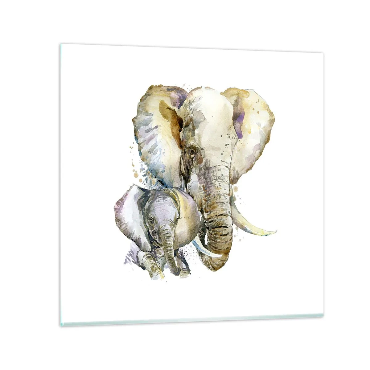 Schilderen op glas - Er gaat niets boven mama - 40x40 cm
