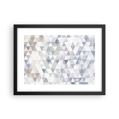 Poster in een zwarte lijst - In ritme op drie - 40x30 cm