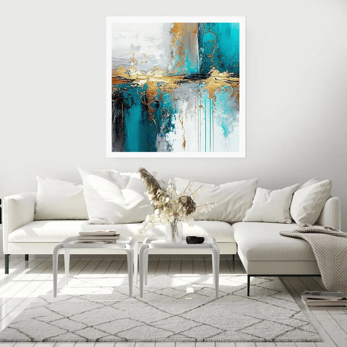 Poster - Alles vloeit - 30x30 cm