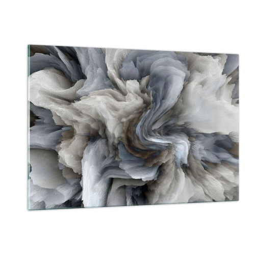Schilderen op glas - Steen en bloem - 120x80 cm