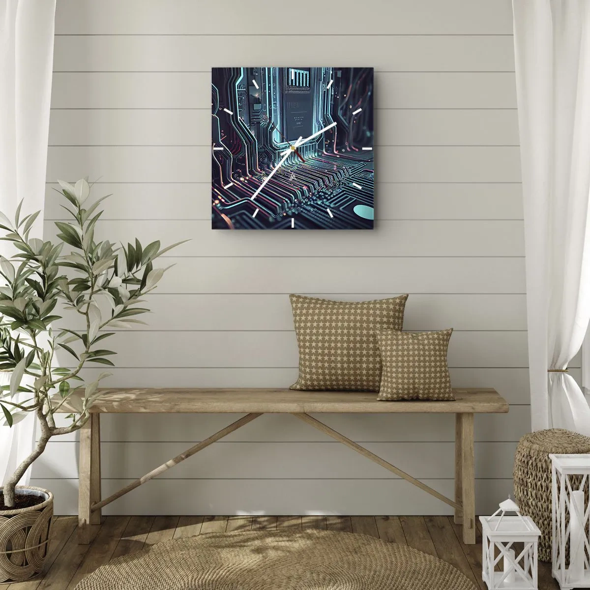 Wandklok - Klok - Ik ben aan het denken… - 30x30 cm