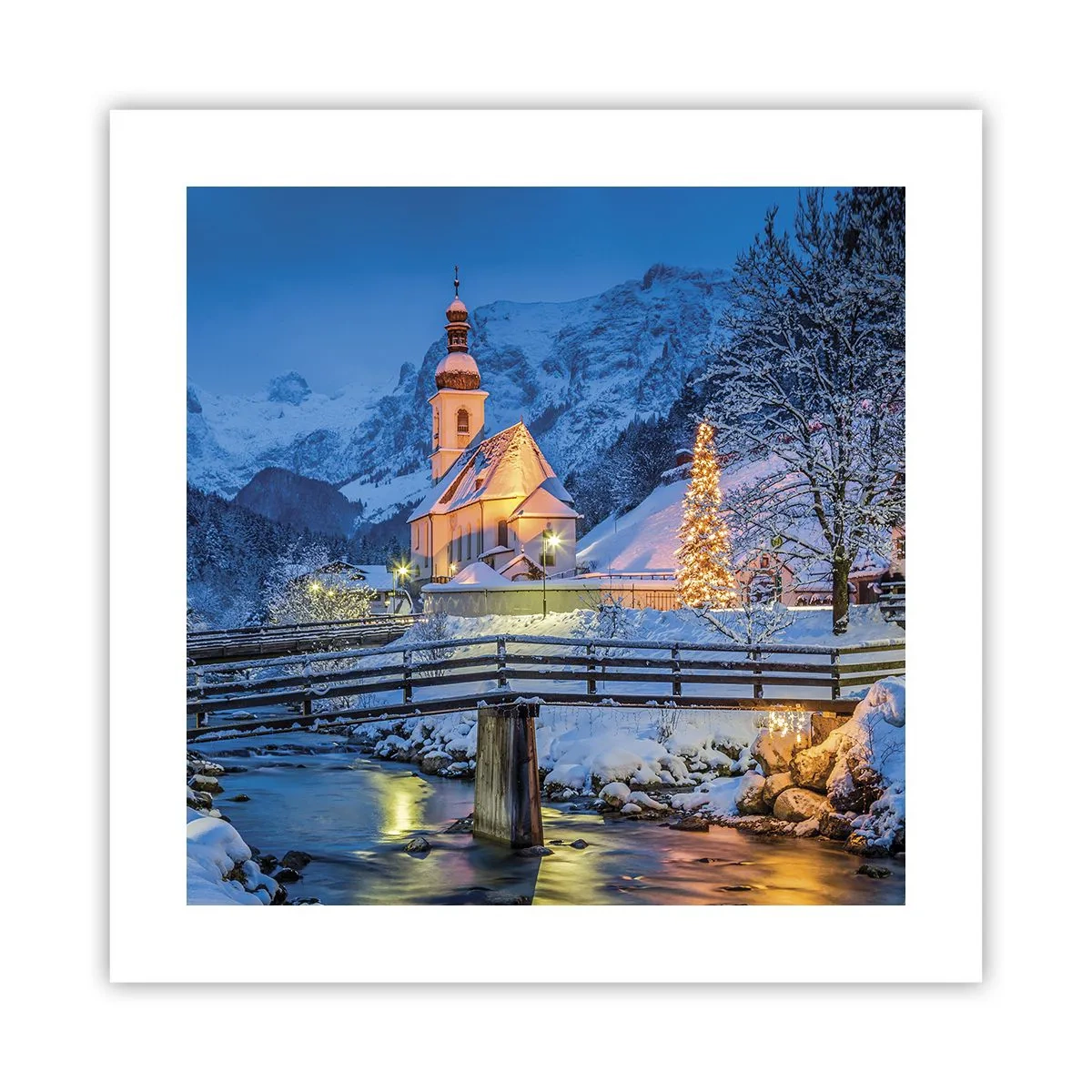 Poster - Kerstgeest - 40x40 cm