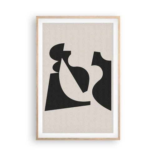 Een poster in een licht eiken lijst - Voor zelfassemblage - 61x91 cm