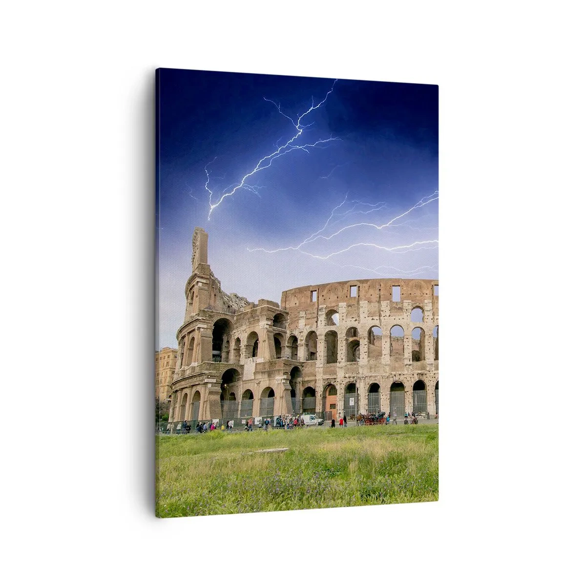 Schilderen op canvas - Strijd Arena - 50x70 cm