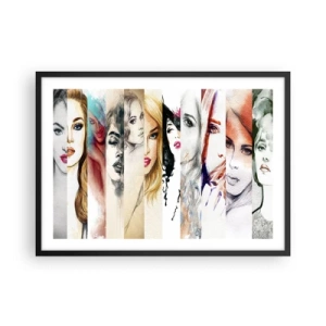 Poster in een zwarte lijst - En jij bent het altijd - 70x50 cm