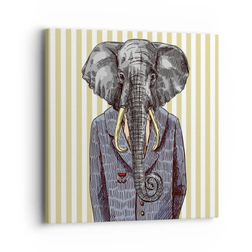 Schilderen op canvas - Elegant van nature - 40x40 cm