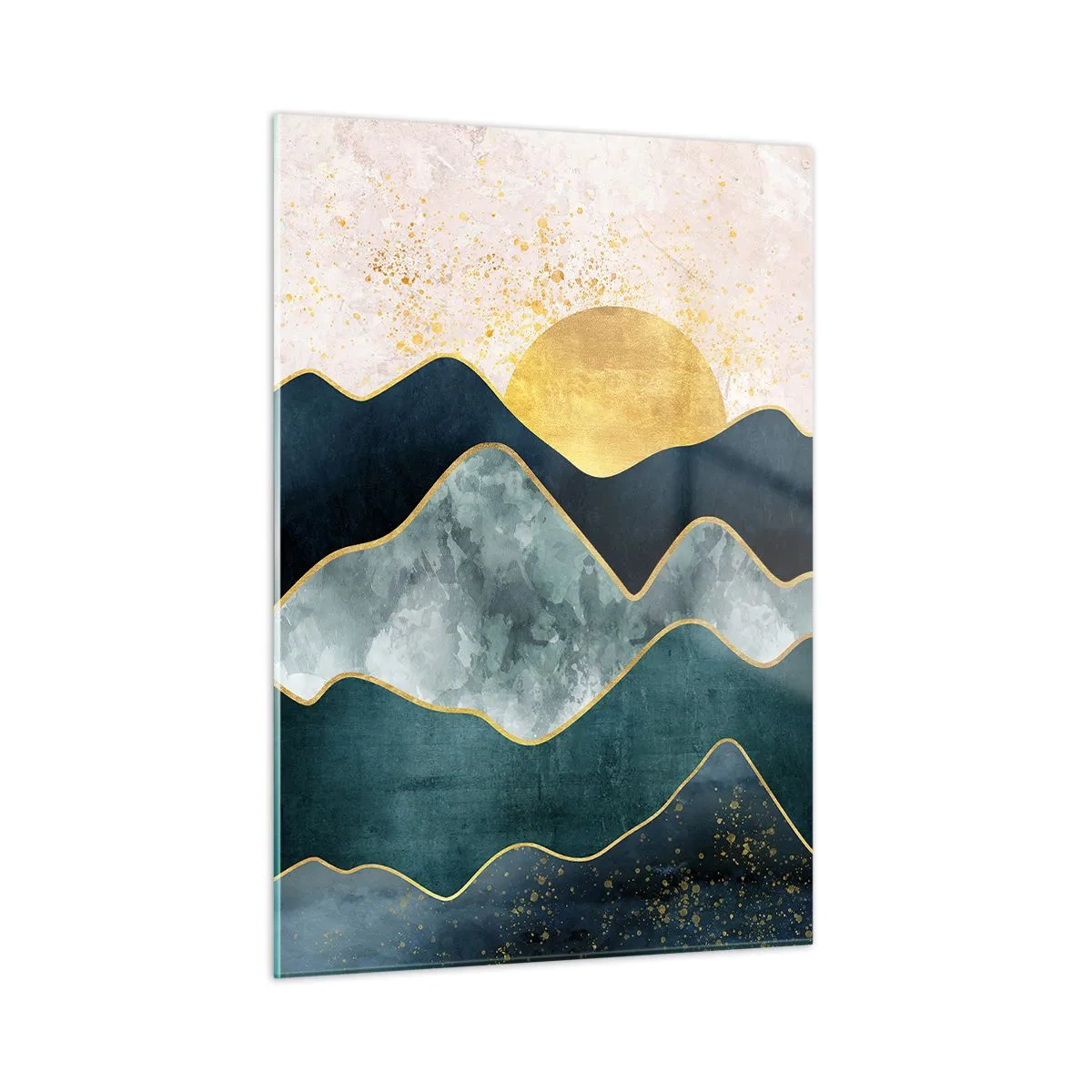 Schilderen op glas - Achter de zeven bergen - 50x70 cm