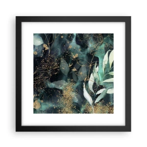 Poster in een zwarte lijst - Magische tuin - 30x30 cm
