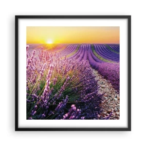 Poster in een zwarte lijst - Geurige korenvelden - 50x50 cm