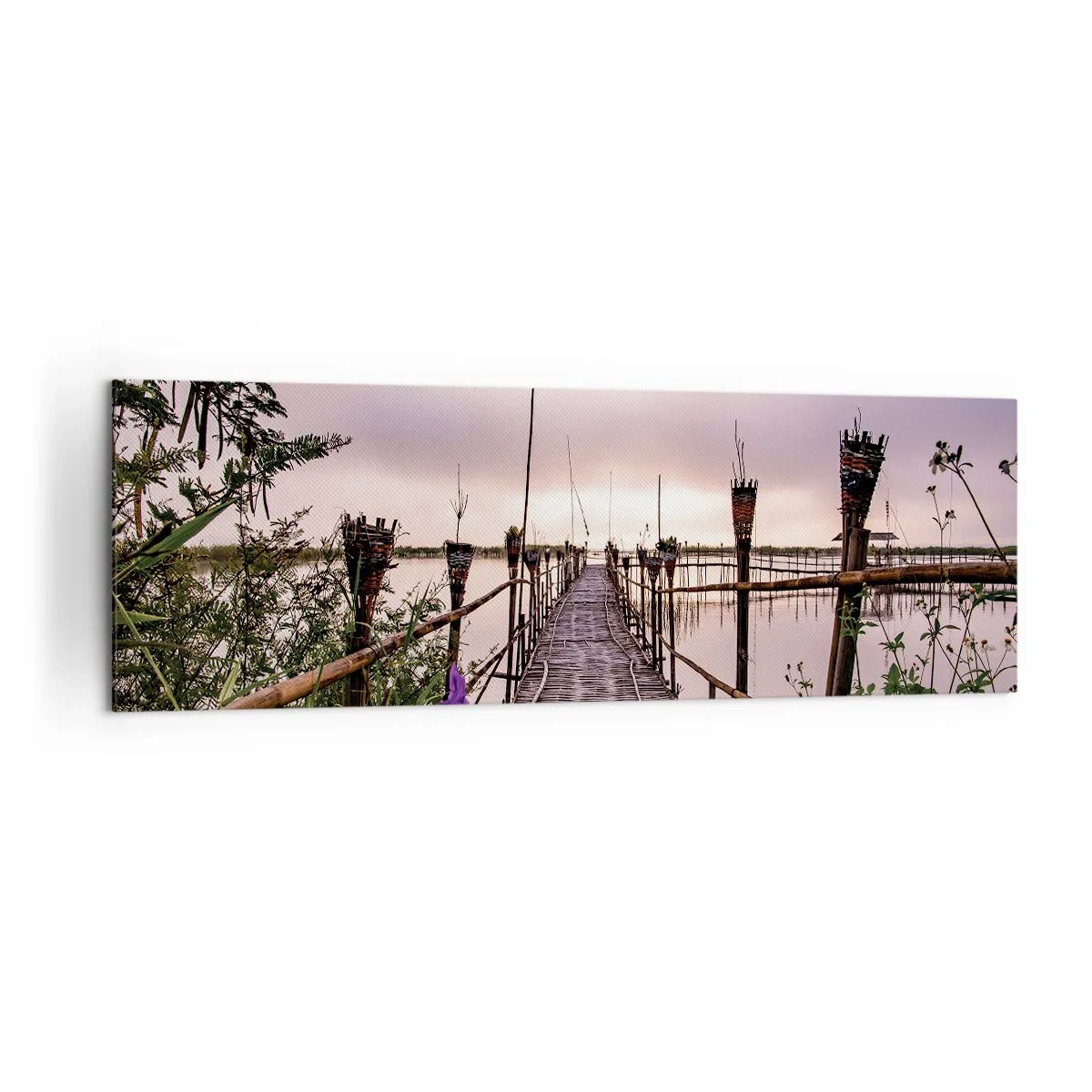 Schilderen op canvas - Rust en stilte van Azië - 160x50 cm