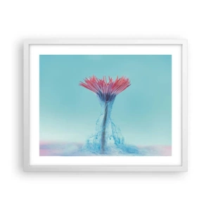 Poster in een witte lijst - In een verkwikkende omhelzing - 50x40 cm