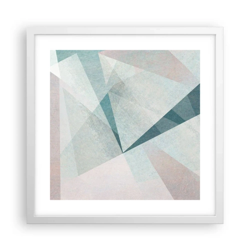 Poster in een witte lijst - Makkelijk maar dynamisch - 40x40 cm