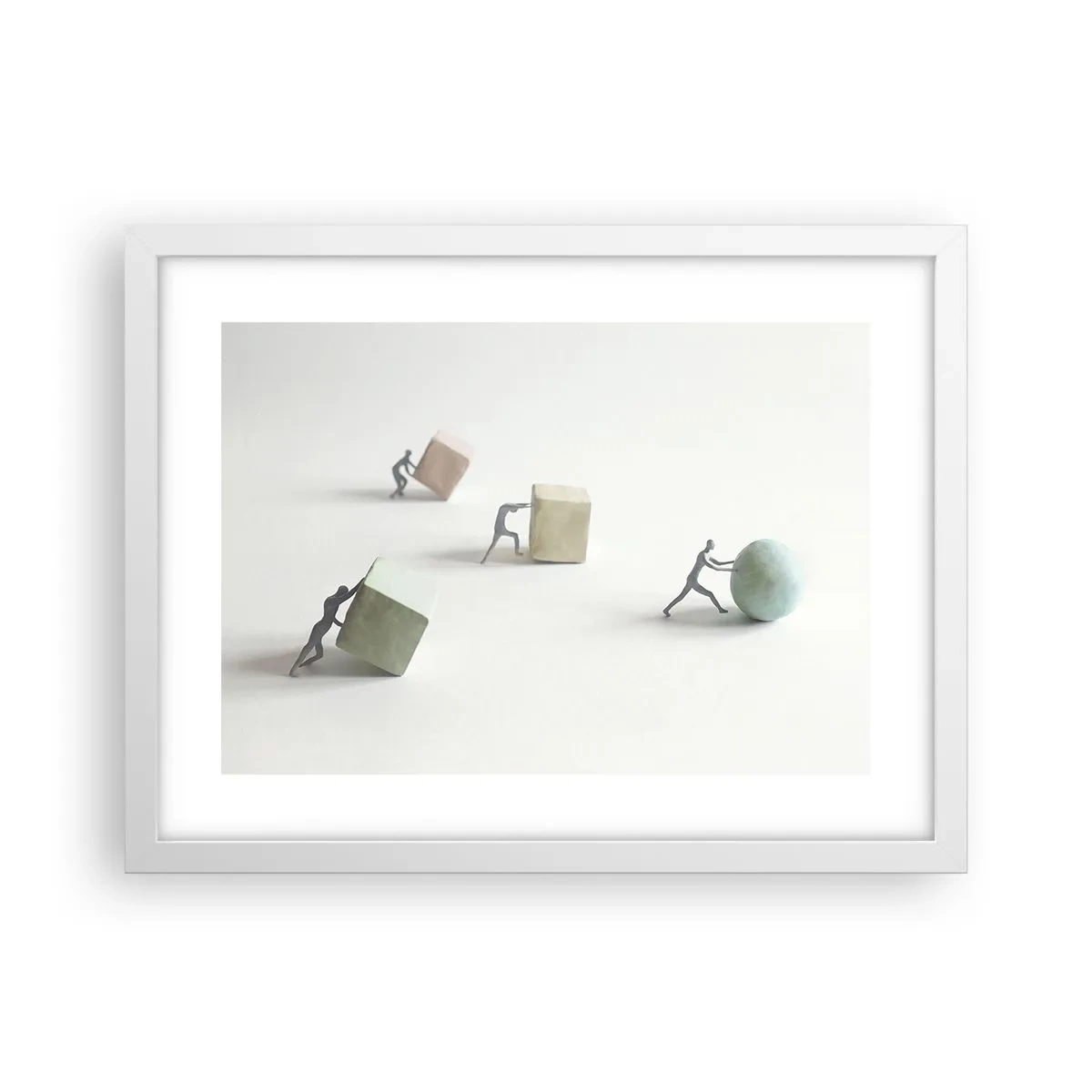 Poster in een witte lijst - Puur leven - 40x30 cm