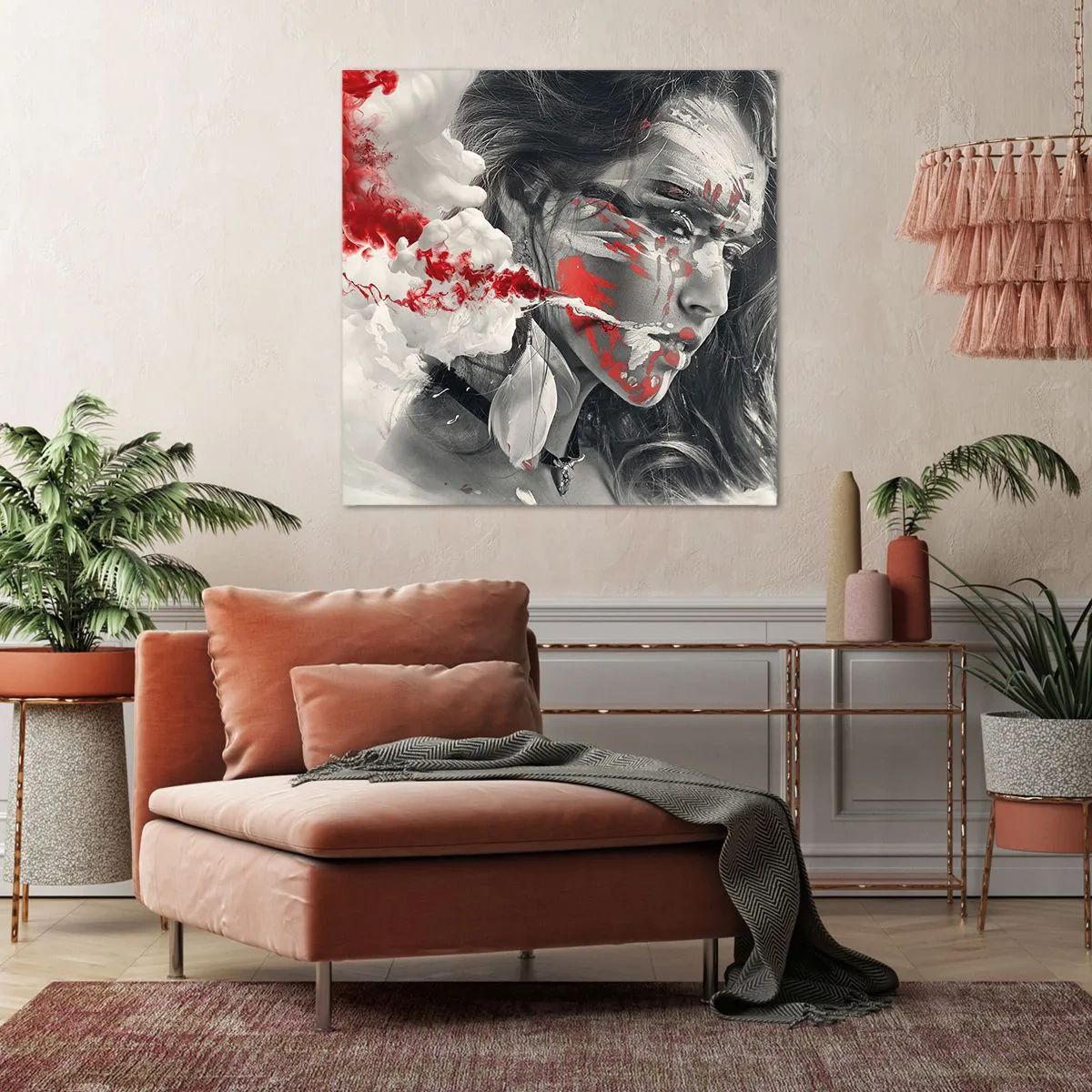 Schilderen op canvas - In de dampen van absurditeit - 40x40 cm
