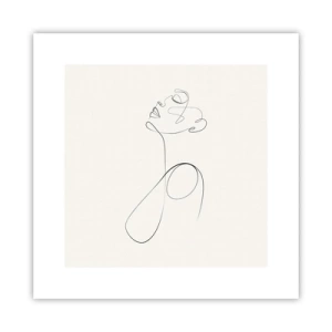 Poster - Loopt in dromen - 30x30 cm