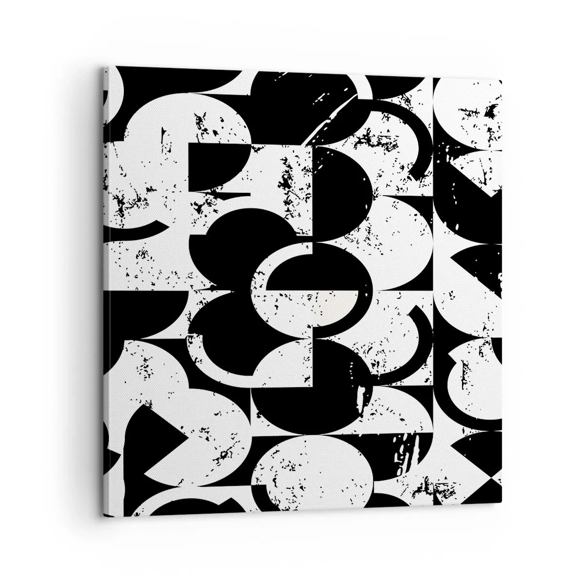 Schilderen op canvas - Wit is wit en zwart is zwart - 60x60 cm