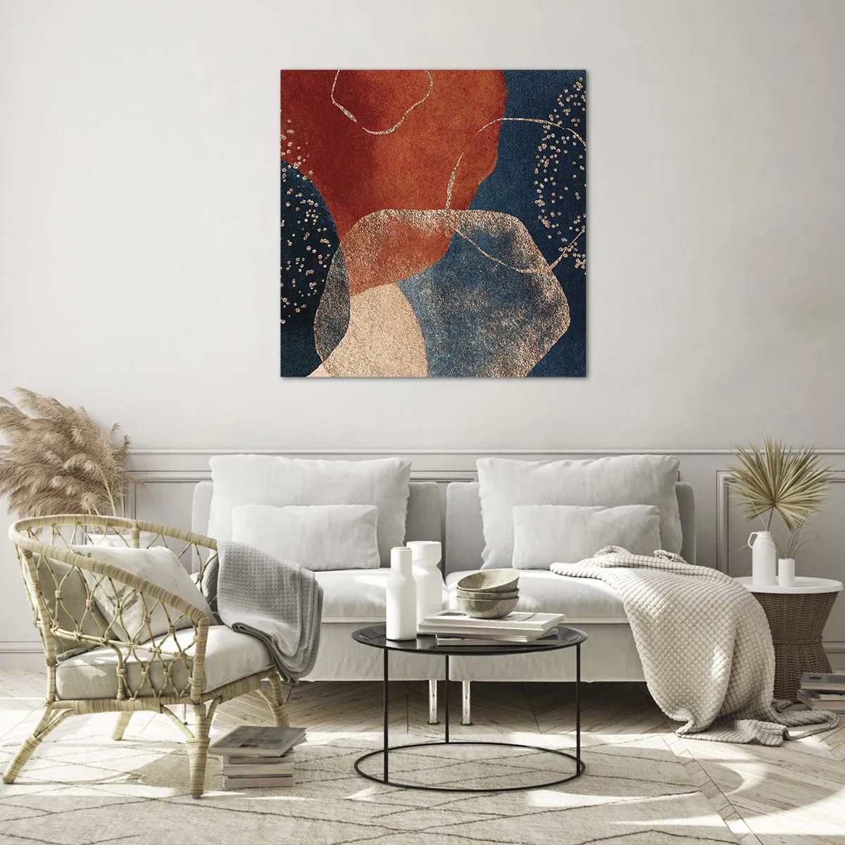 Schilderen op glas - De lichtheid van het zijn - 60x60 cm