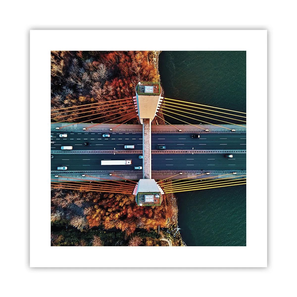 Poster - BEYOND the waters, beyond the forest - 40x40 cm