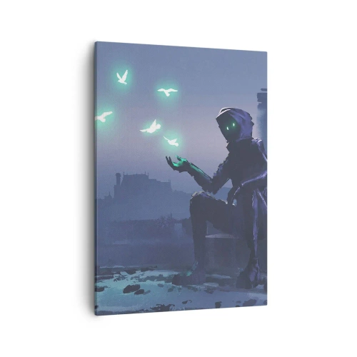 Schilderen op canvas - Het leven komt terug - 50x70 cm