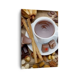 Schilderen op canvas - Uit een sprookjesachtige chocoladefabriek - 70x100 cm